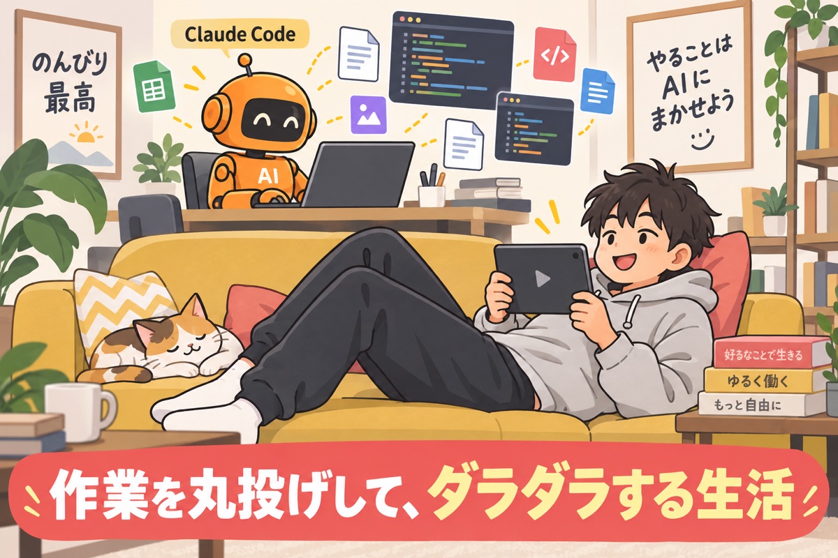 Claude Codeに作業を丸投げしてダラダラする生活